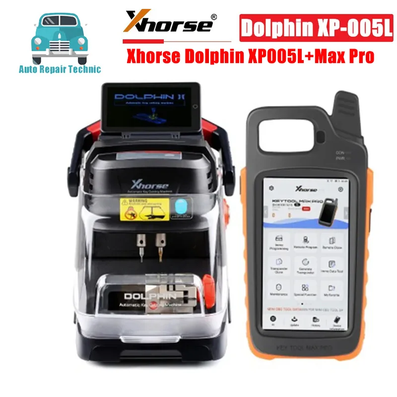 Xhorse Dolphin XP005L XP-005L Dolphin II Key Cutting Machine Plus VVDI Key Tool Max Pro With MINI OBD Tool Function