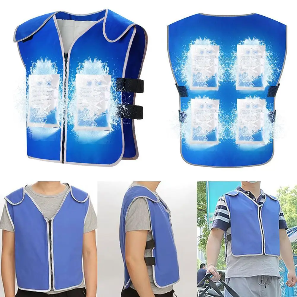 

Cooling Ice Vest Summer Outdoor Activities With 20 X Ice Pack 6 X Bubble Bag For Men Women Hot Summer Outdoor Working