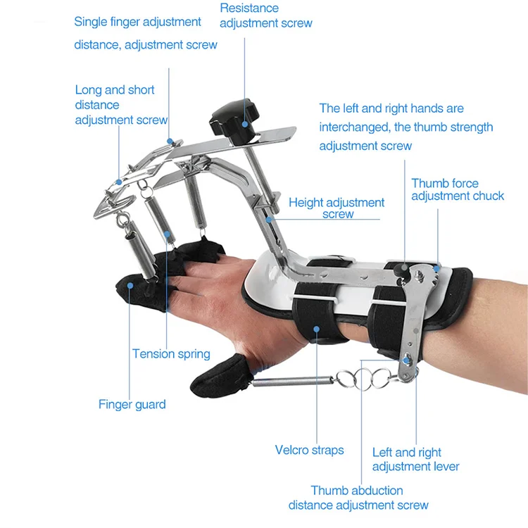 Picture 3: Rehabilitation Hand Brace, Steel Aluminum Alloy, Wrist Orthosis Support, Finger Training Device, Apoplexy Joint Splint