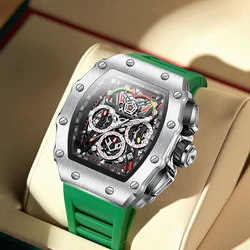 New Luxury Men Watch  ONOLA Fashion Fully Automatic Mechanical Watches Man Unique Design Waterproof Tape Watch Wristwatch