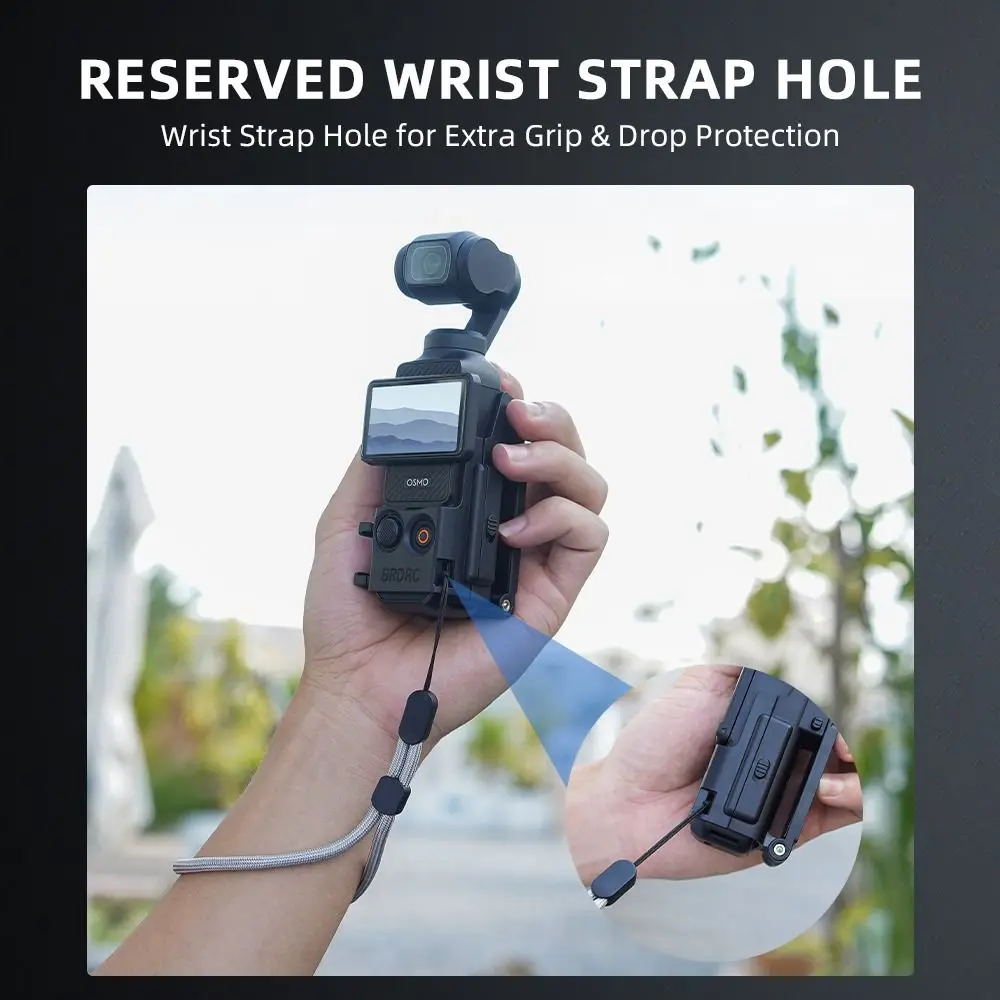 Adjustable Magnetic Mount Dual-Claw Connector Foldable Desktop Base Bracket with Cold Shoe Mount for DJI Osmo Pocket 3