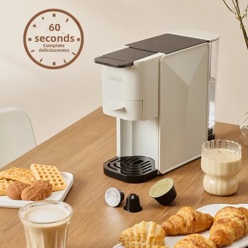 ماكينة صنع القهوة بالكبسولات متعددة الوظائف، للاستخدام المنزلي، سهلة التشغيل، استخلاص ثابت، حجم قهوة قابل للتعديل، تخمير تلقائي