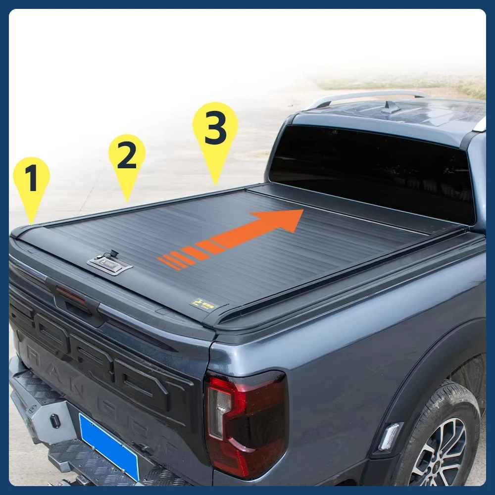 

Mamba Heavy-Duty 6.5ft Aluminum Alloy Hard Tonneau Cover for Toyota Tundra Ram 1500 Jeep Gladiator Foton Tunland Truck Bed