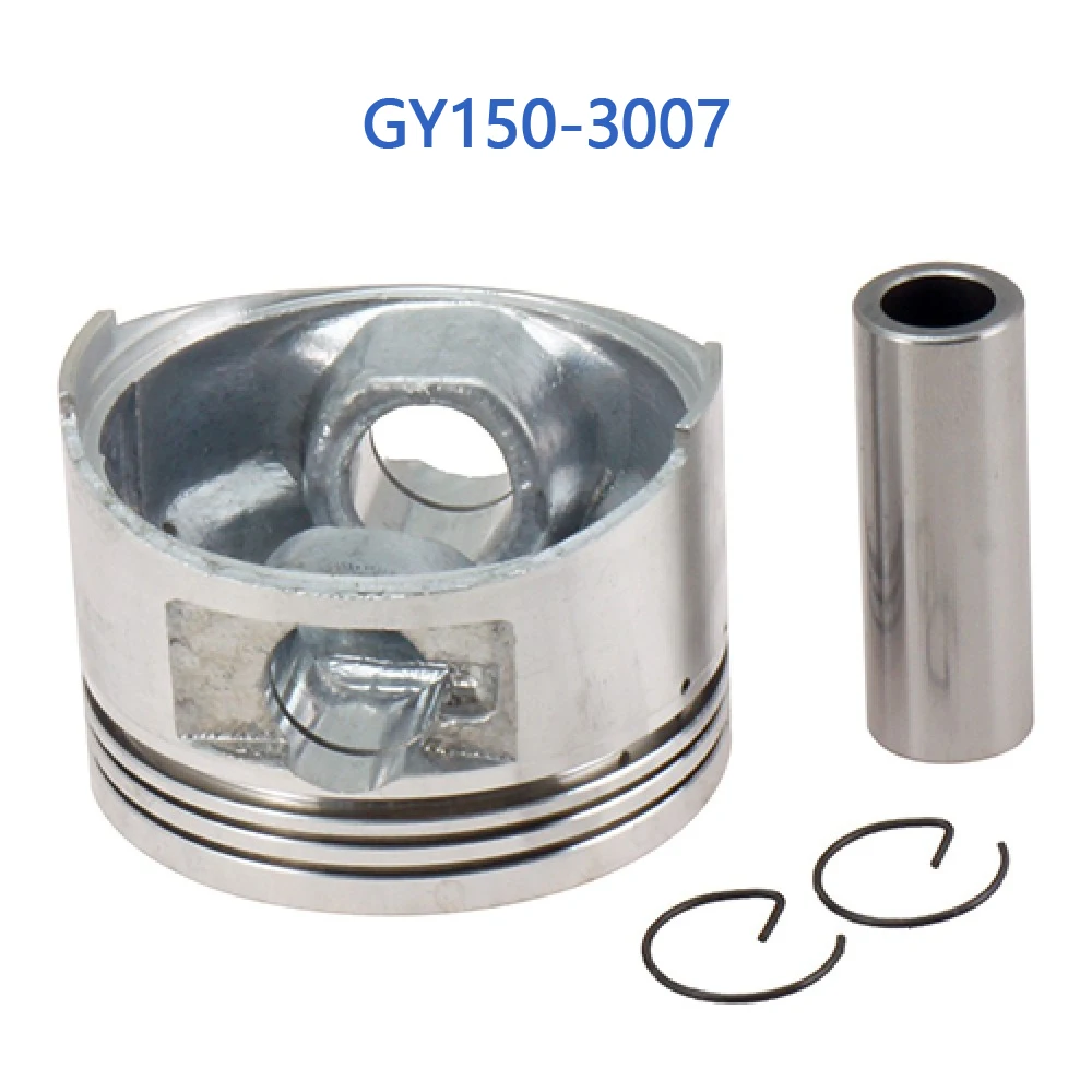 Pistón GY150-3007 GY de 150cc (57,4mm) para motor de ciclomotor, Scooter chino GY6 125cc 150cc, 152QMI 157QMJ