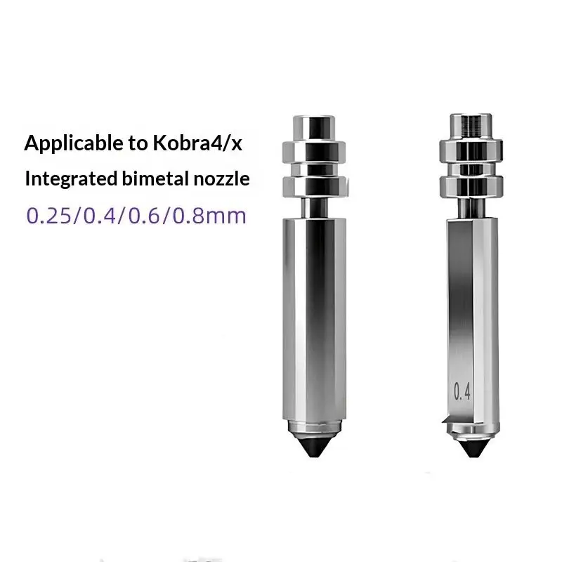 Bimetallic 3D Printing Nozzles Quick Swap Easy Install Replacement Parts for Anycubic Kobra X Combo Hobbyists