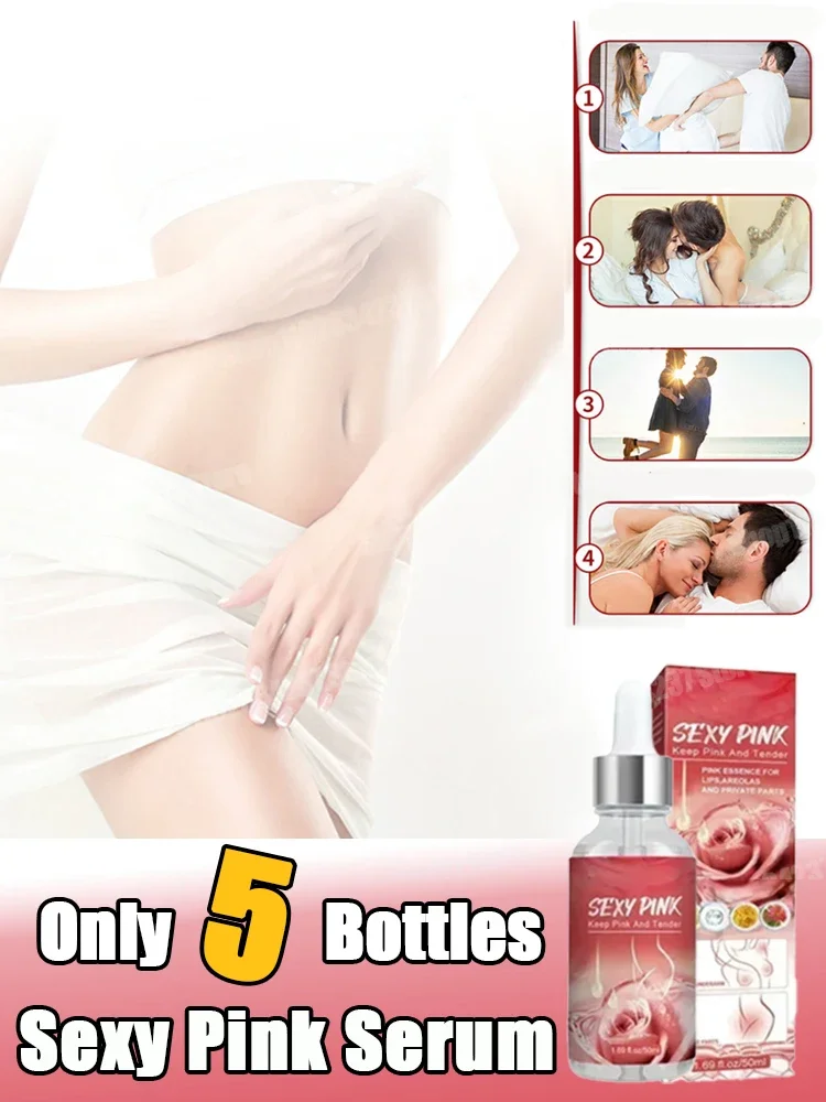 Women Pink Sexy Essence For Private Parts Tender Remove Intimate Melanin Skin Care Whitening Dark Spot Body Serum