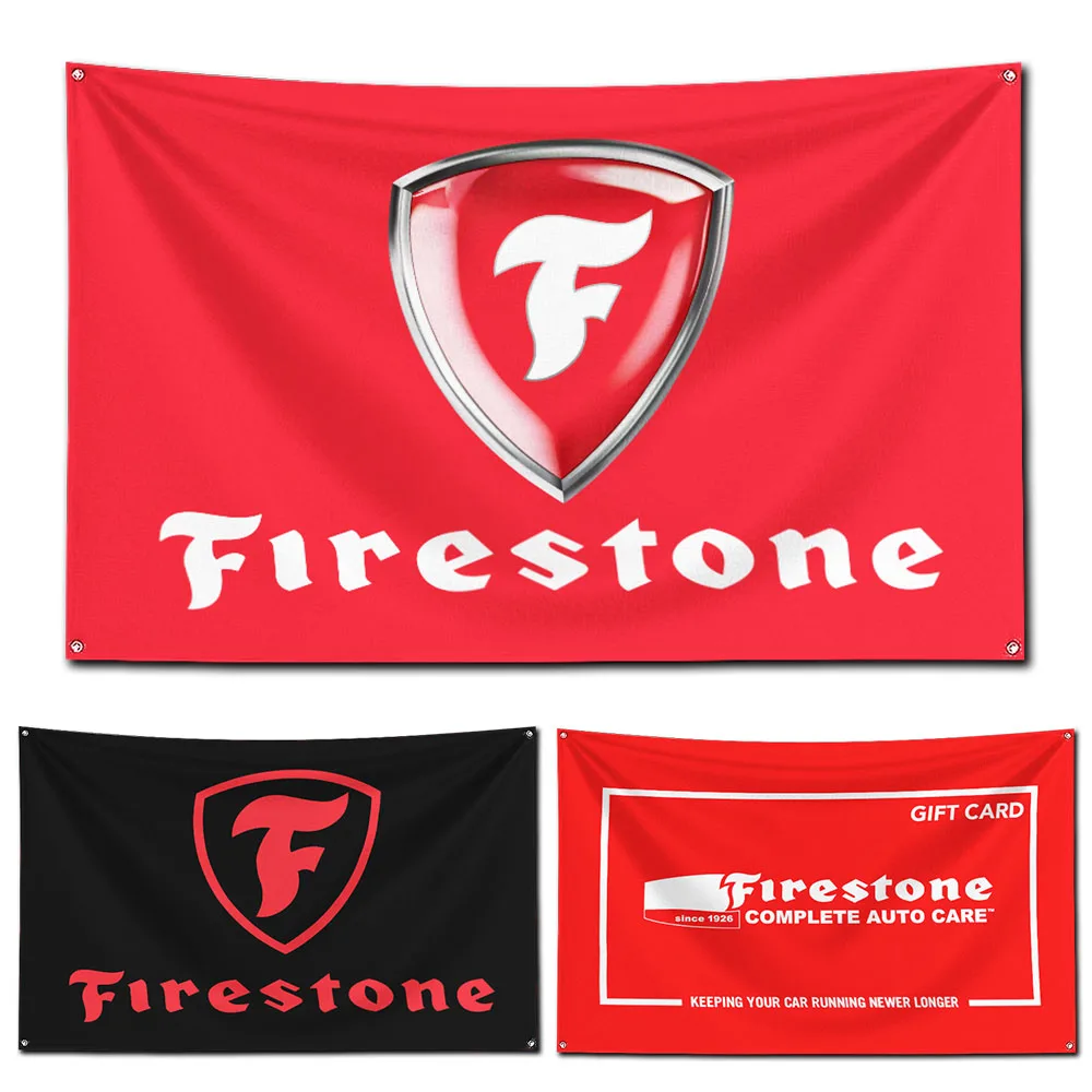 3x5 Ft F-Firestones Service Flag Polyester Digital Printing Banner for Living Room Wall Art Indoor Decoration