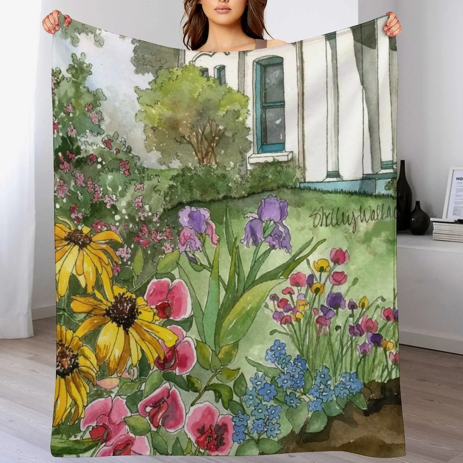 

Flower Garden Throw Blanket Comforter For Baby for winter wednesday Blankets