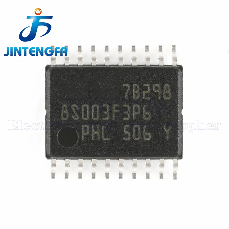 5PCS STM8S003F3P6 8S003F3P6 TSSOP-20 SMD Singlechip Micro Controller IC MCU MPU SOC 16MHz/8KB Flash/8-bit Microcontroller