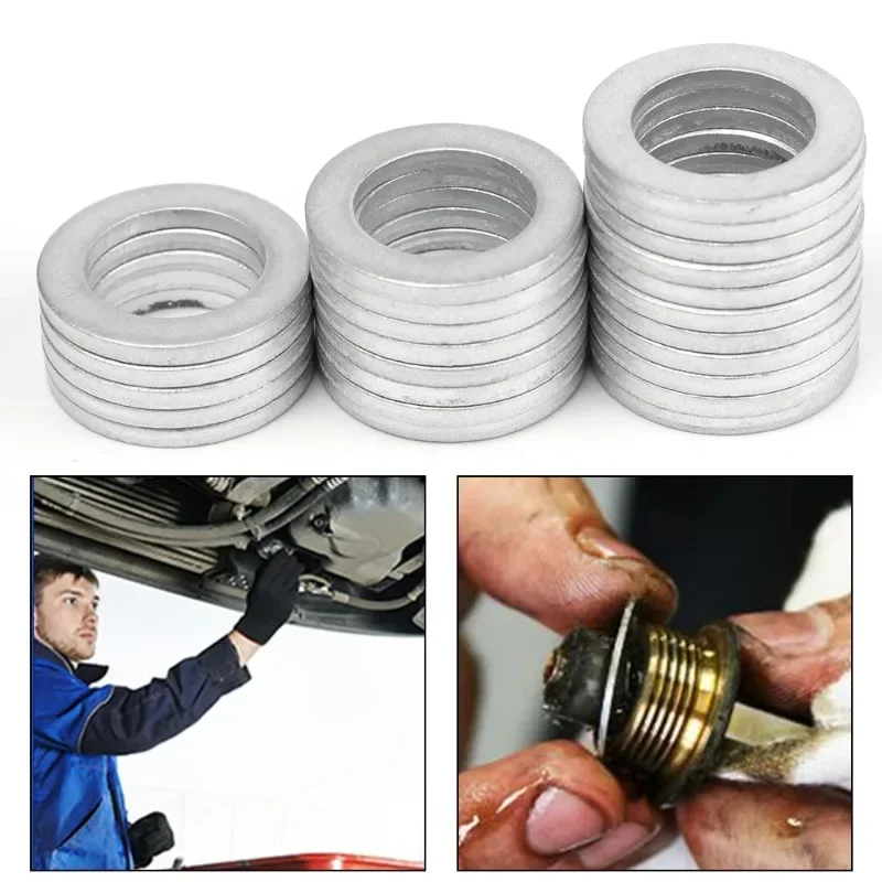 M14 Car Sealing Gasket Aluminum Screw Washer Auto Engine Bottom Oil Drain Screw Sealing Gasket Accessories for Honda 94109-14000
