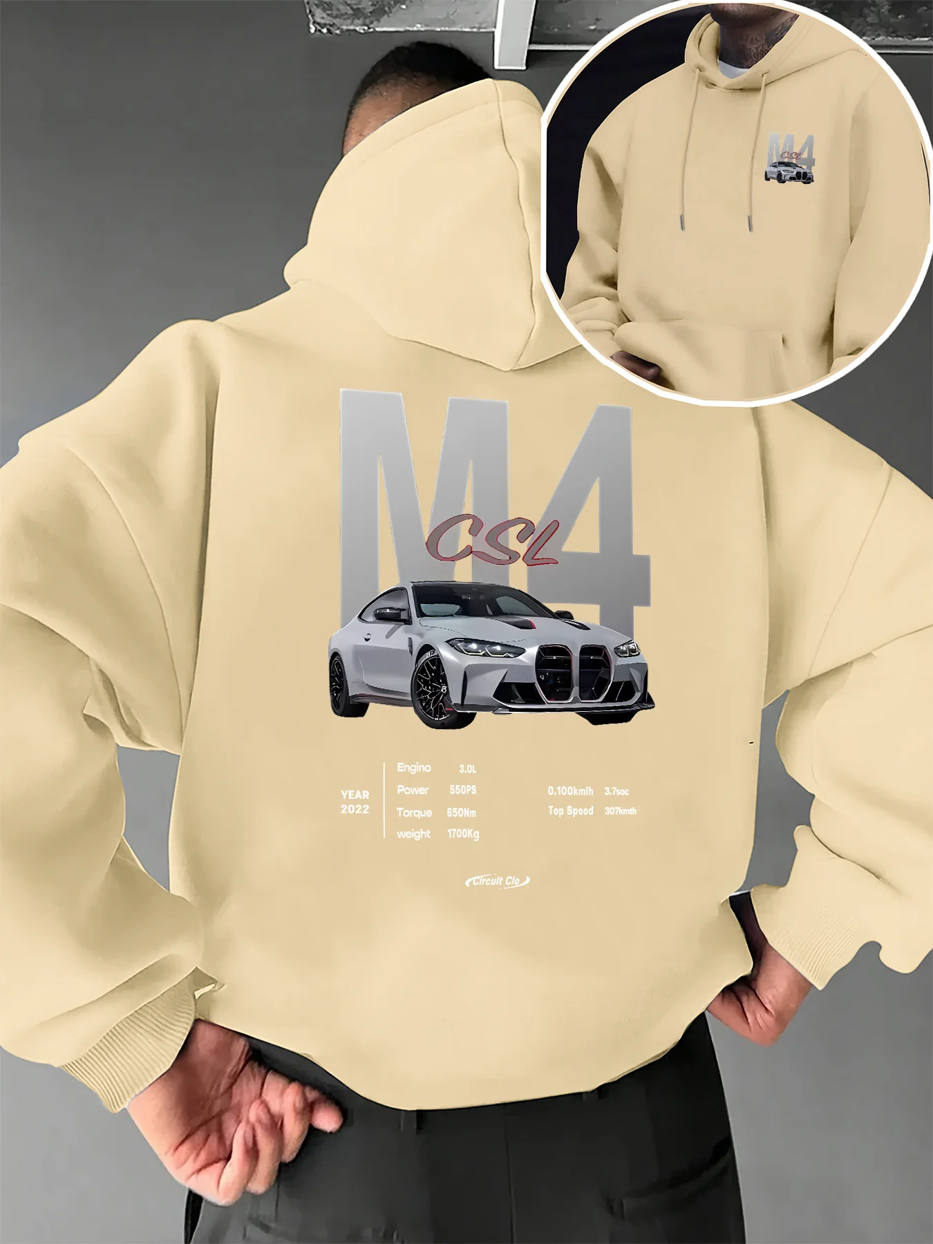 Men's New Trendy Hooded Sweatshirt, Casual Daily Drawstring Hooded Sweatshirt Print,