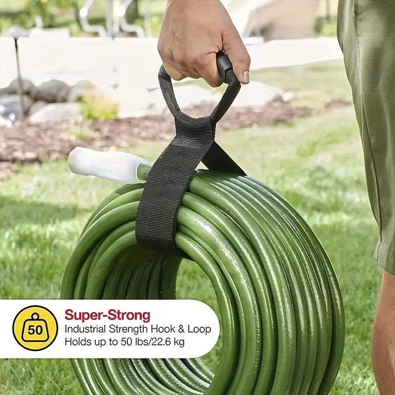 Heavy-Duty Capacity Wrap-Around Storage Straps  Carry Handles  Super Strong Hook  Loop Hoses Extension Cords Cables