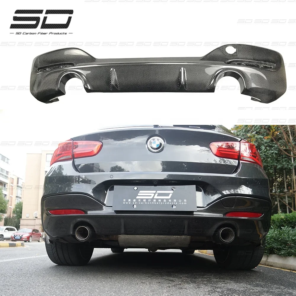 For 1 Series F20 3D Style Dry Carbon Fiber Rear Diffuser For B  1 Series F20