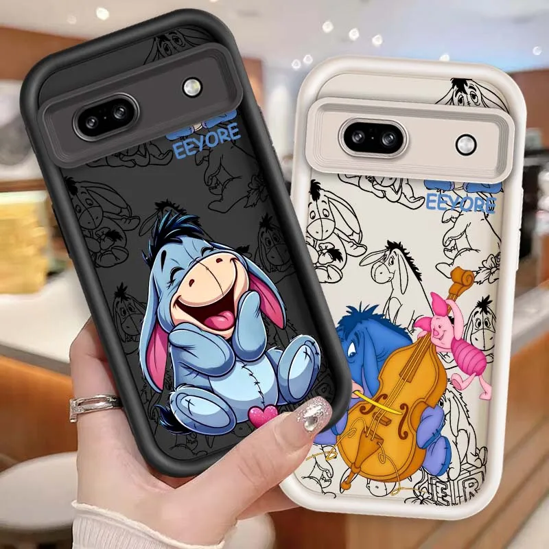 

Disney Eeyore Cute For Google Pixel 9 8A 8 7 7A Pro XL 5G Eye Ladder Soft TPU Shockproof Cover