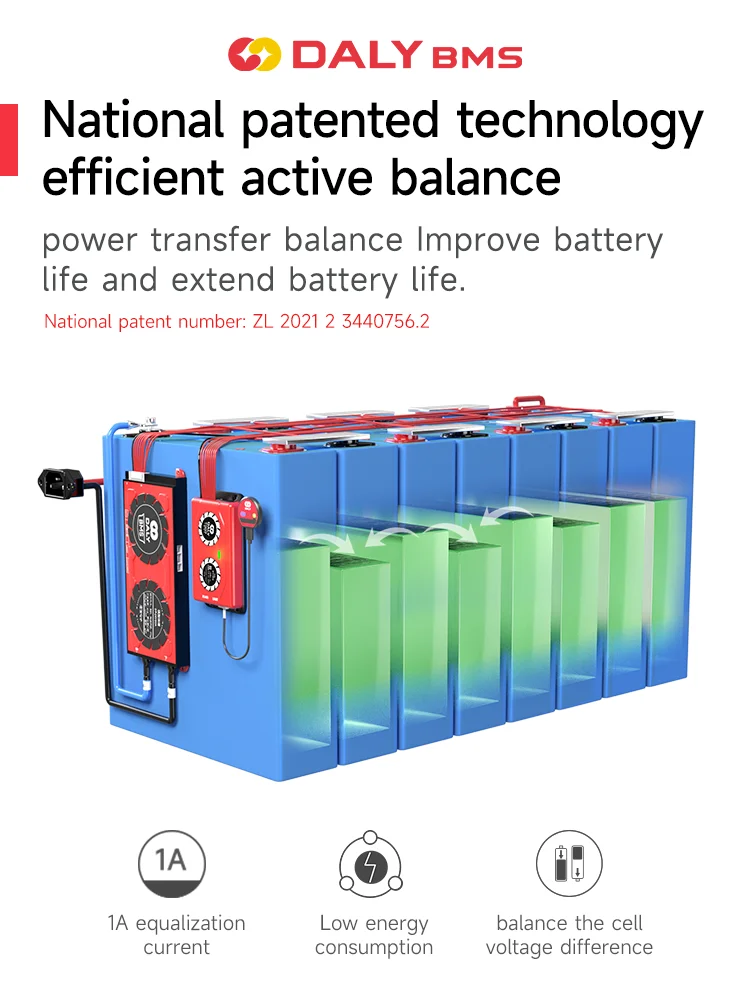Daly Balancer Li-ion LFP battery Active Equalize 12V 24v 36V BMS Smart Active Balance Accessories 1A Current 3S 4S 6S 7S 8S10S