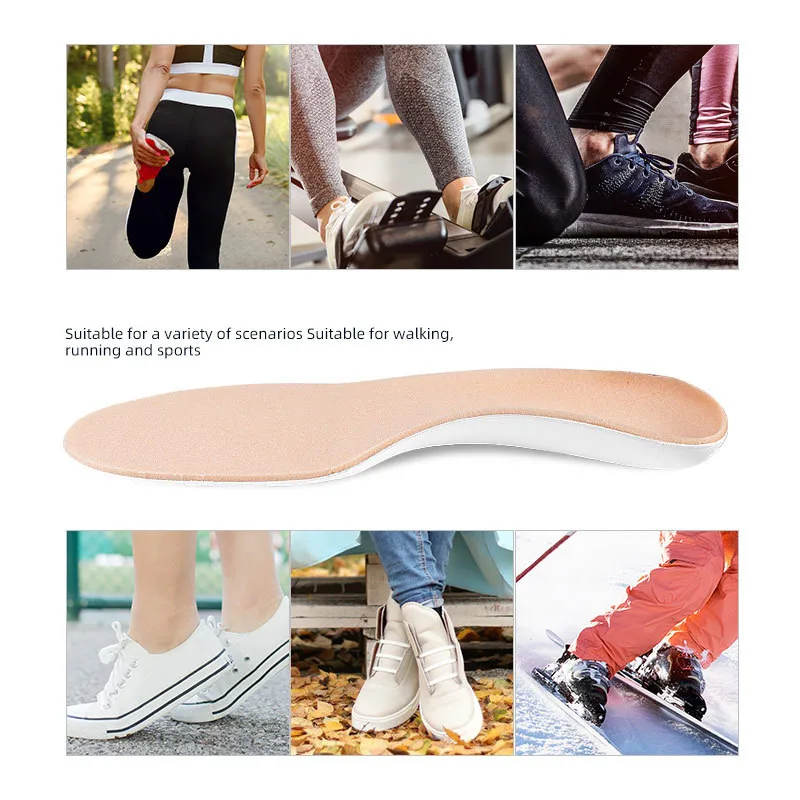 Flat Foot Arch Support Orthopedic Insoles For Shoes Men Women Breathable Cushion Comfortable Shock Absorption Eva Sports Insoles
