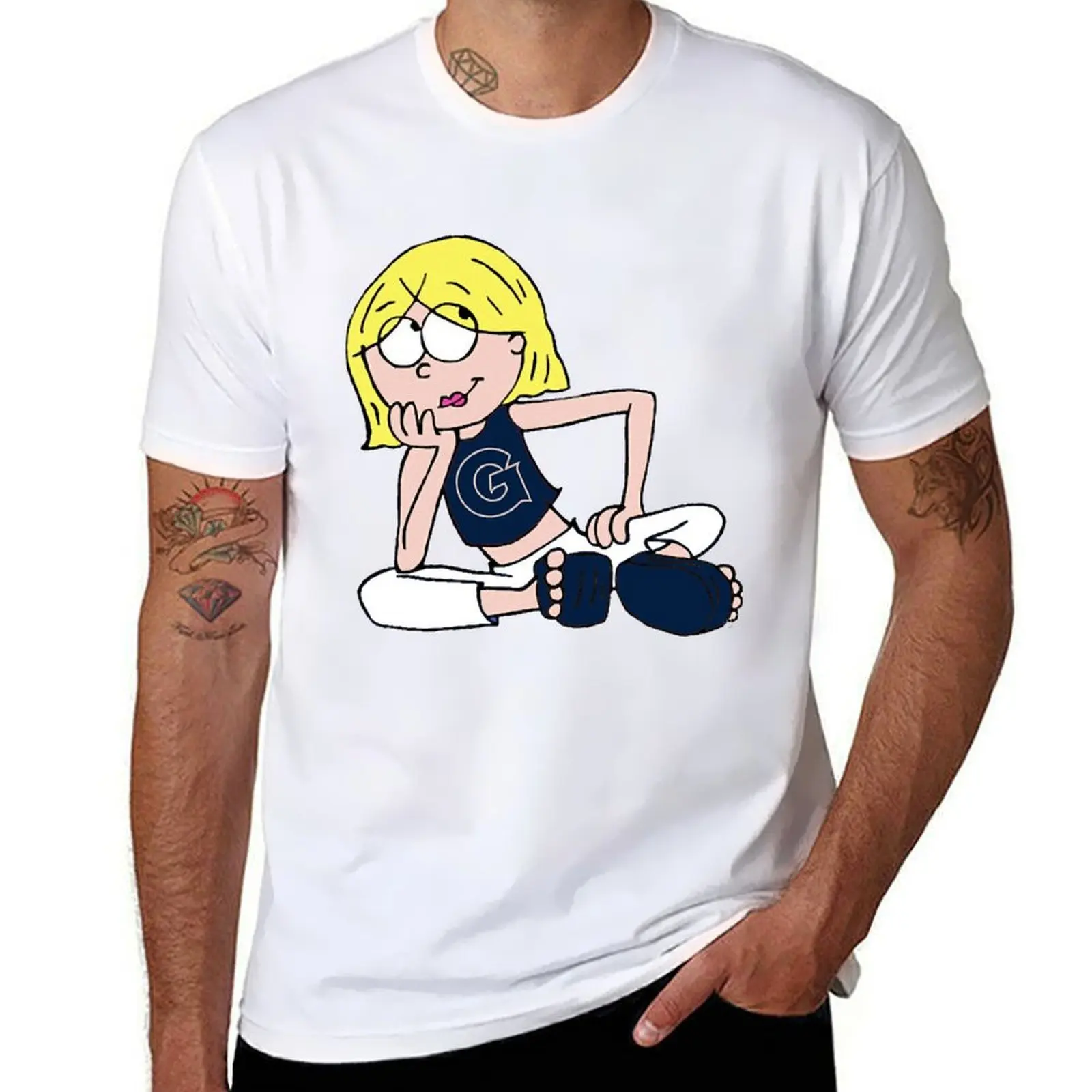 

Georgetown Lizzie McGuire sticker T-Shirt printed t shirts for man T-Shirt
