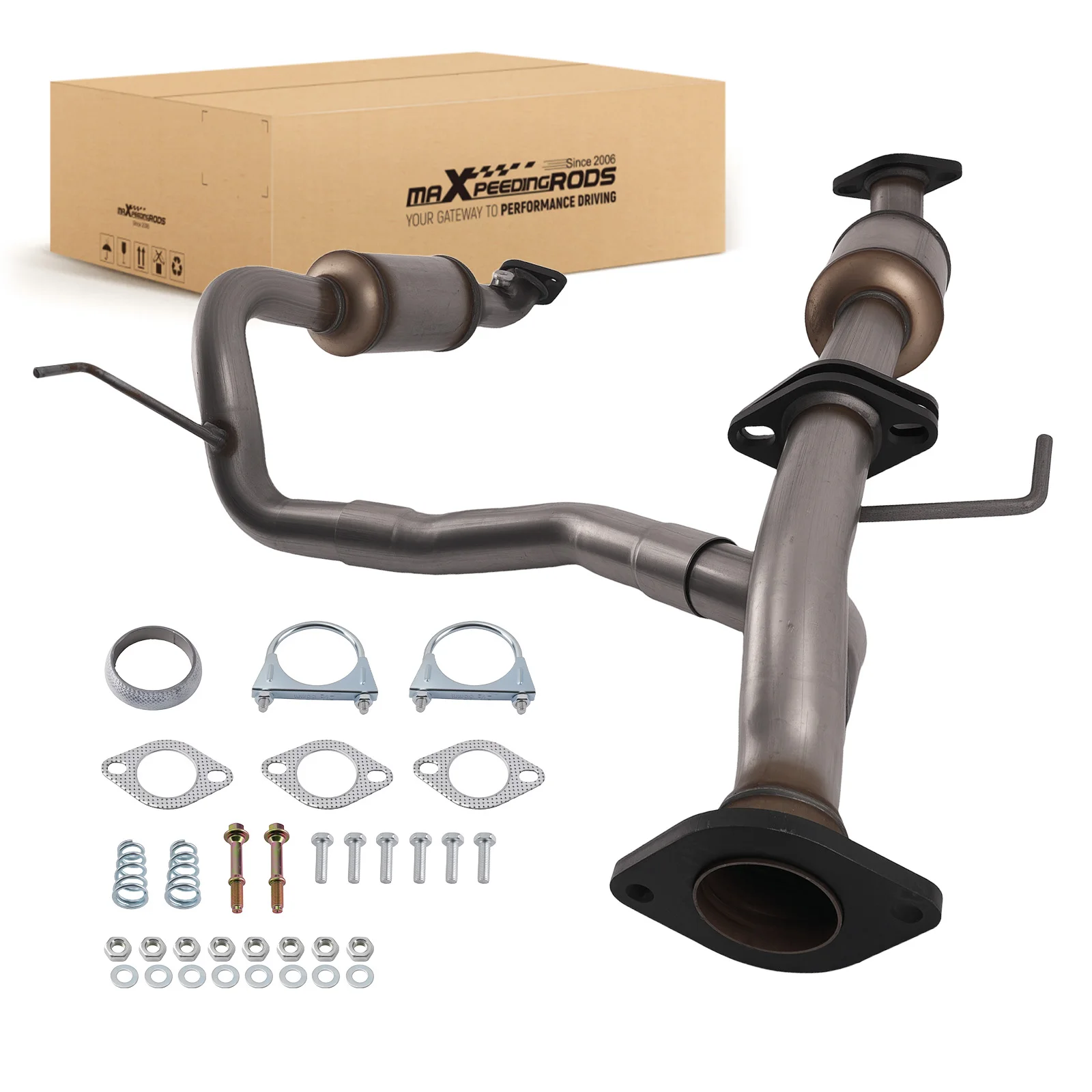 

Каталитический конвертер MaXpeedingrods, одобренный EPA, для Toyota Tacoma 4.0L 2005-15, из нержавеющей стали