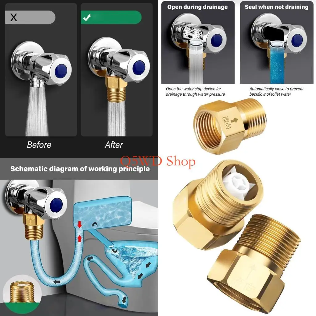

Q5WD Герметичные латунные обратные клапаны Компонент безопасности для сантехники Обратные клапаны для предотвращения обратного и