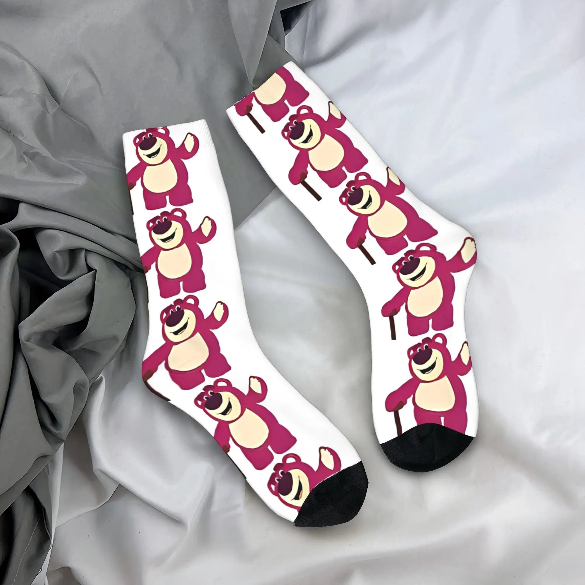

Lotso Cartoon Socks Anti Slip Stockings Adults Men Breathable Skateboard Socks Autumn Leisure Custom Socks