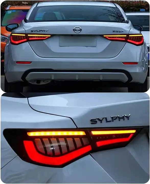 DK Motion LED Tail Lights For Nissan Sylphy Sentra 14th 2020-2024 With Dynamic Animation Auto Parts Led Tail Lamp Assembly