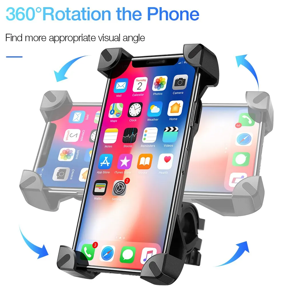 Phone Holder Clip Bracket Electric Scooter Case Universal MTB Road Bike Phone Holder Bicycle Accessories