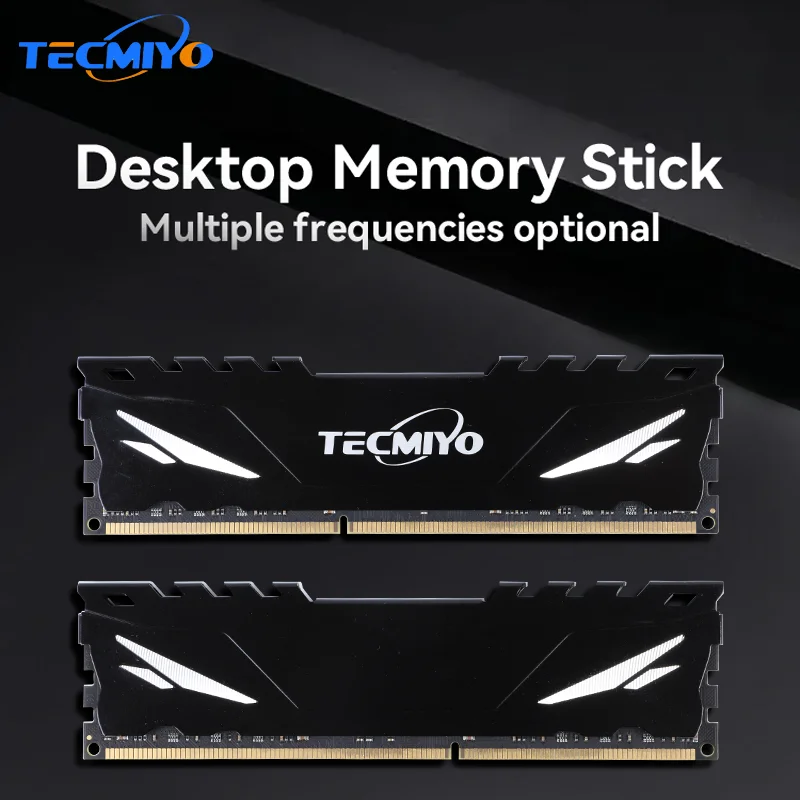 Imagem -03 - Tecmiyo-desktop Gaming Memory Ram com Dissipador de Calor Placa-mãe Udimm Preto 2x8gb Ddr4 2666 Pc4 21300u