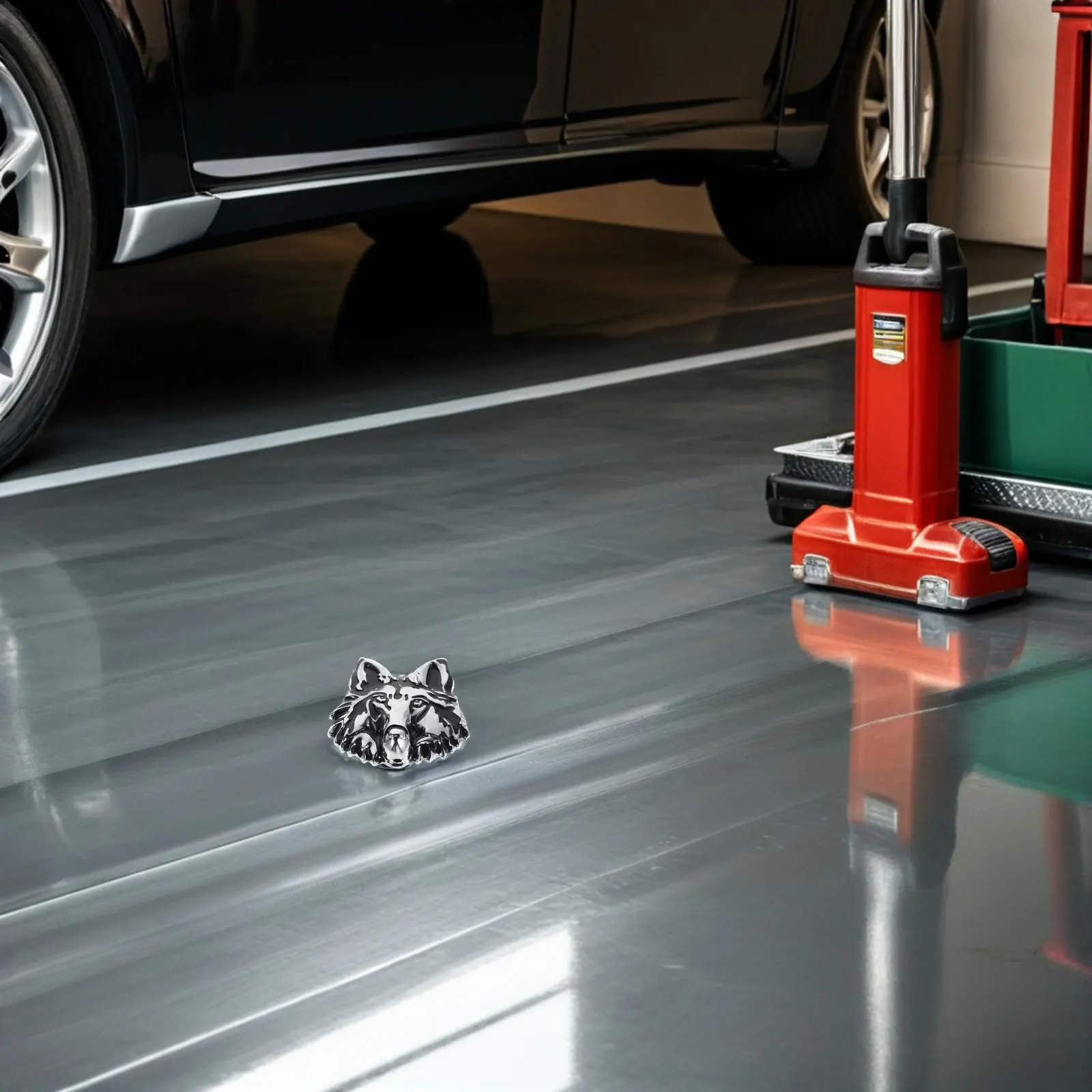 

2Pcs Car Stickers Metal Wolf Decals Bumper Badge Scratch Cover Vehicle Decorative Auto Window Hood Novelty Car Decals