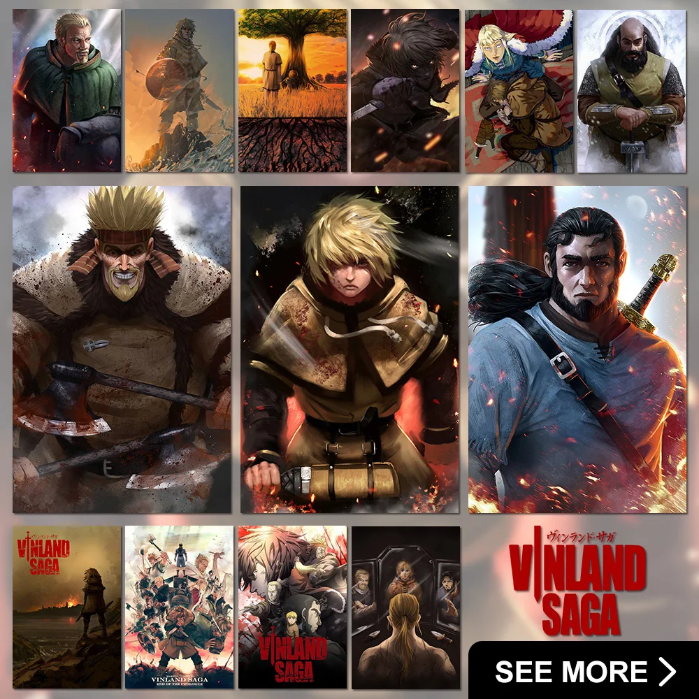 

Vinland Saga Anime Paintings Thorfinn Karlsefni Wall Art Canvas Picture Askeladd HD Print Posters No Frame For Room Home Decor