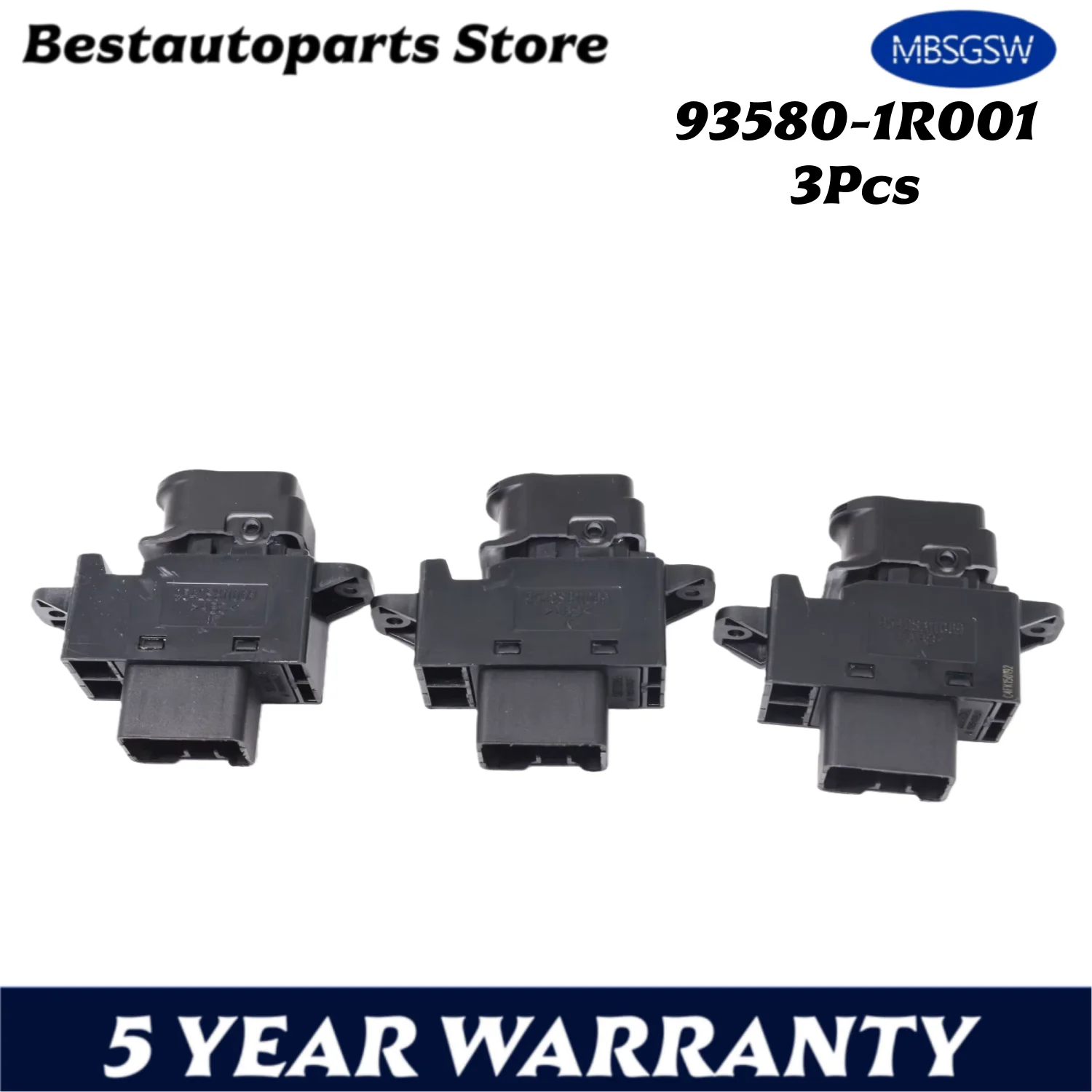 3Pcs Rear Power Window Switch Left Right For HYUNDAI ACCENT SOLARIS 2011-2017 935801R001