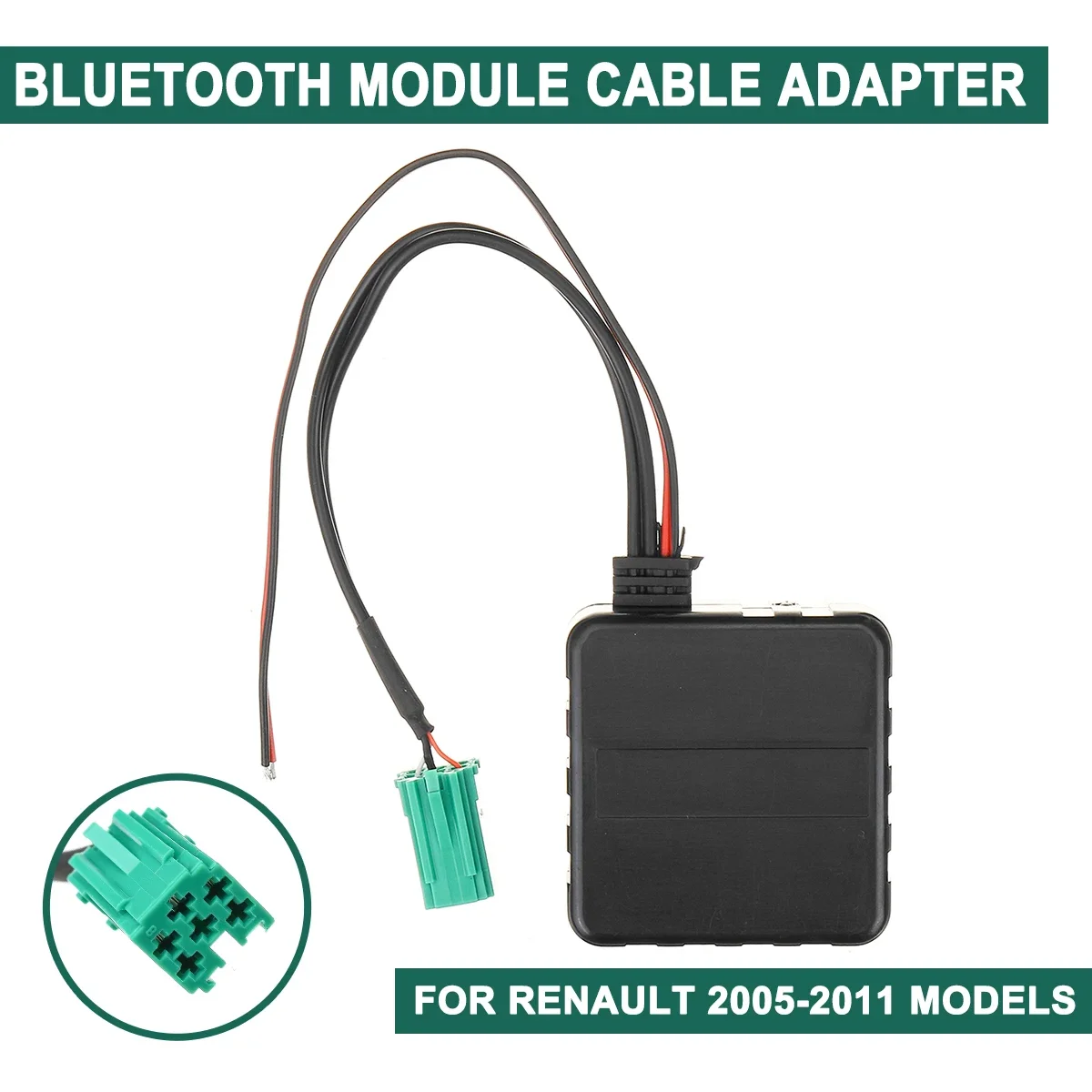 لرينو CD المضيف آلة 2005-2011 نماذج السيارات وحدة بلوتوث Aux استقبال كابل مشغل موسيقى لاسلكي HIFI راديو الوسائط #4