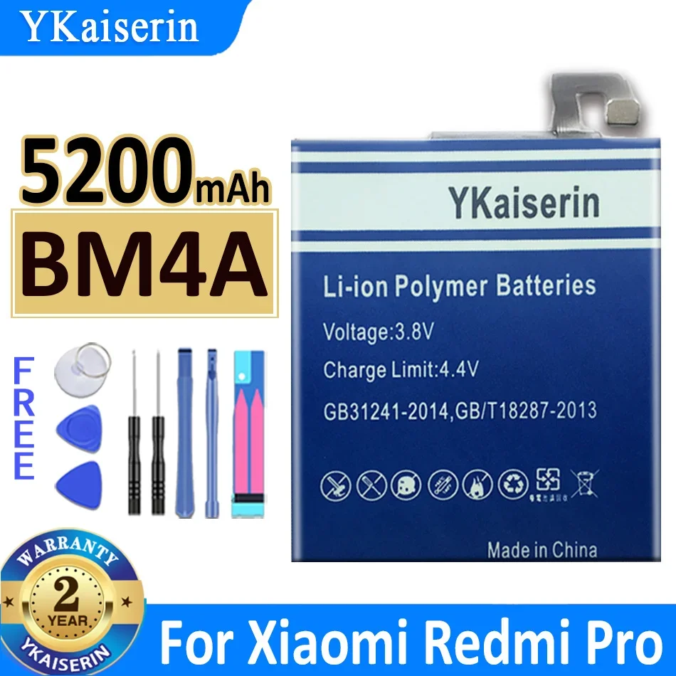 BN 45 46 YKaiserin Battery For Xiaomi Redmi Note 2 3 4 4X 5 5A 6 7 8 8T 6 GO K20 9T Pro MI 9TPro BP 41 40 Bateria + Track Code