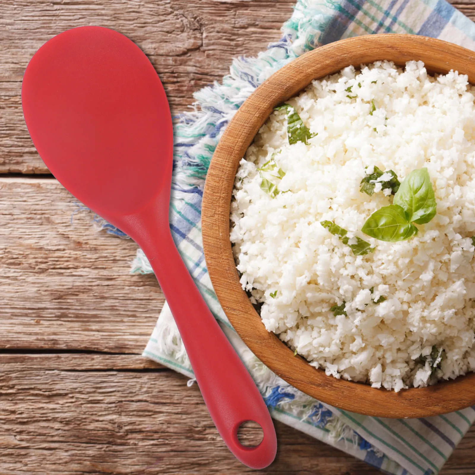2Pcs Heat Resistant Rice Scoop - Home Cooking Restaurant ulasan dan harga