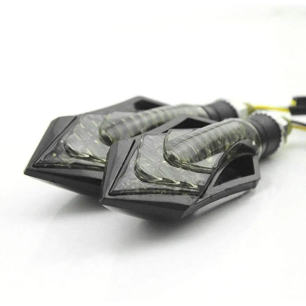 مناسب لمعظم موديلات الدراجات النارية. 12 فولت ABS البلاستيك 12 فولت أضواء إشارة الانعطاف LED #3