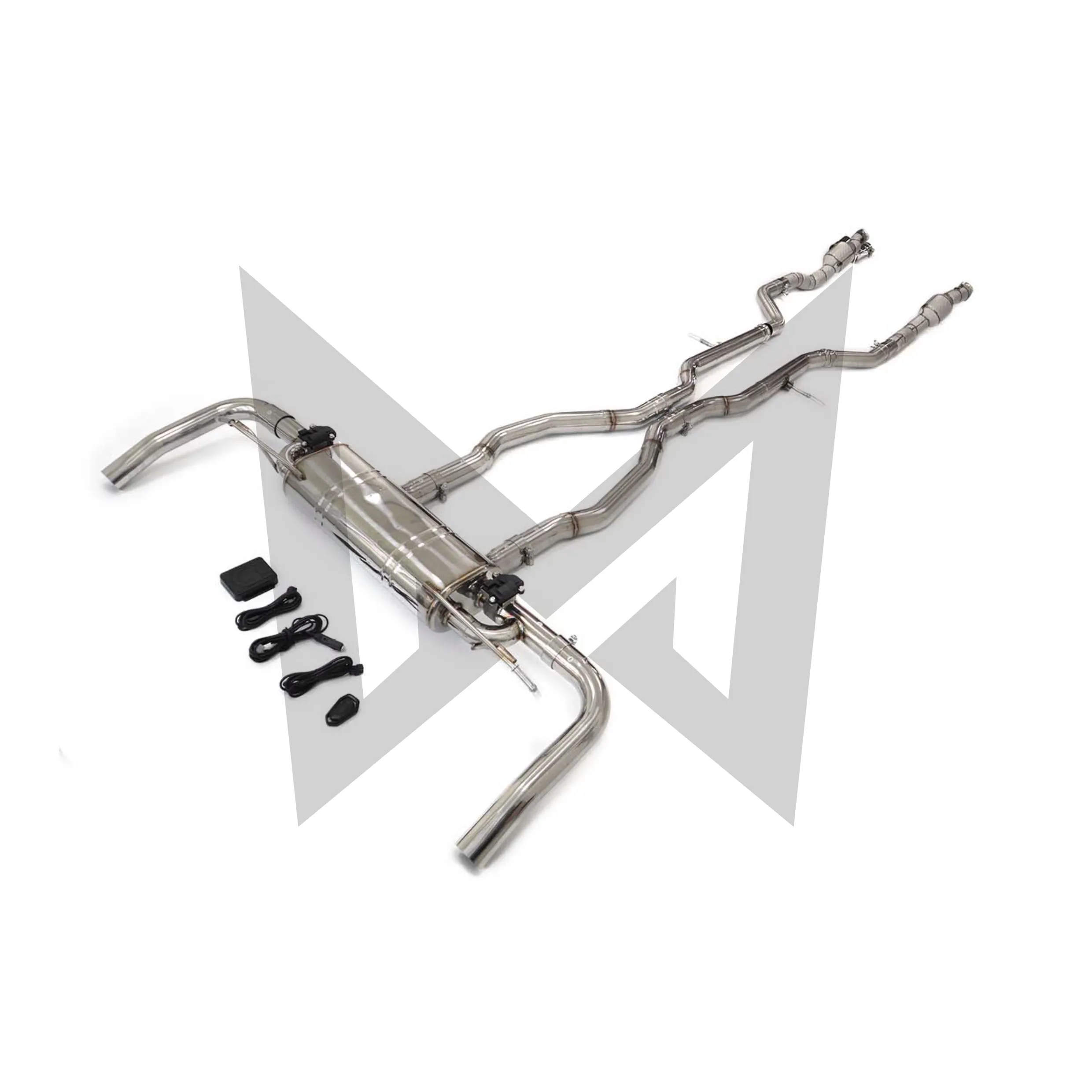 Suitable for Mercedes benz GL63 X166 5.5T Stainless steel Full exhaust Downpipe Catback Muffler With Valve