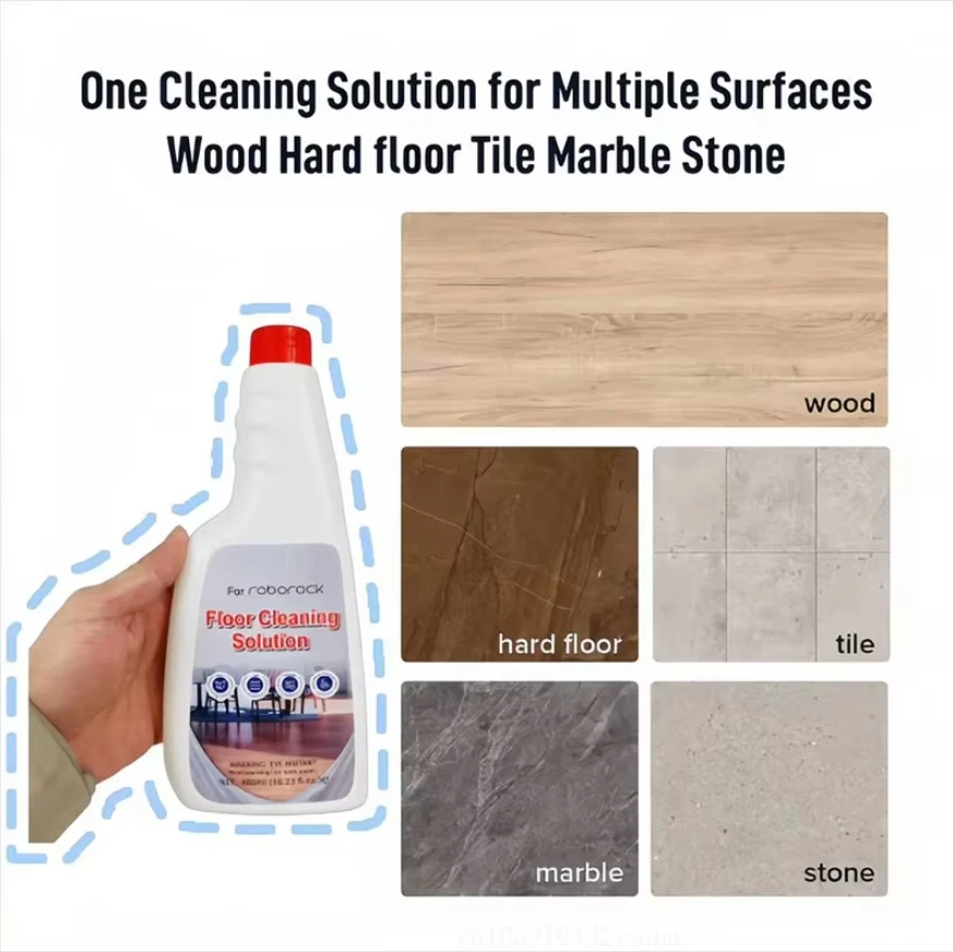 OMO 480ML liquide pour Roborock F25 LT/F25/F25 ALT/F25 ACE nettoyage des sols pièces d'aspirateur Robot vadrouilles antibactériennes