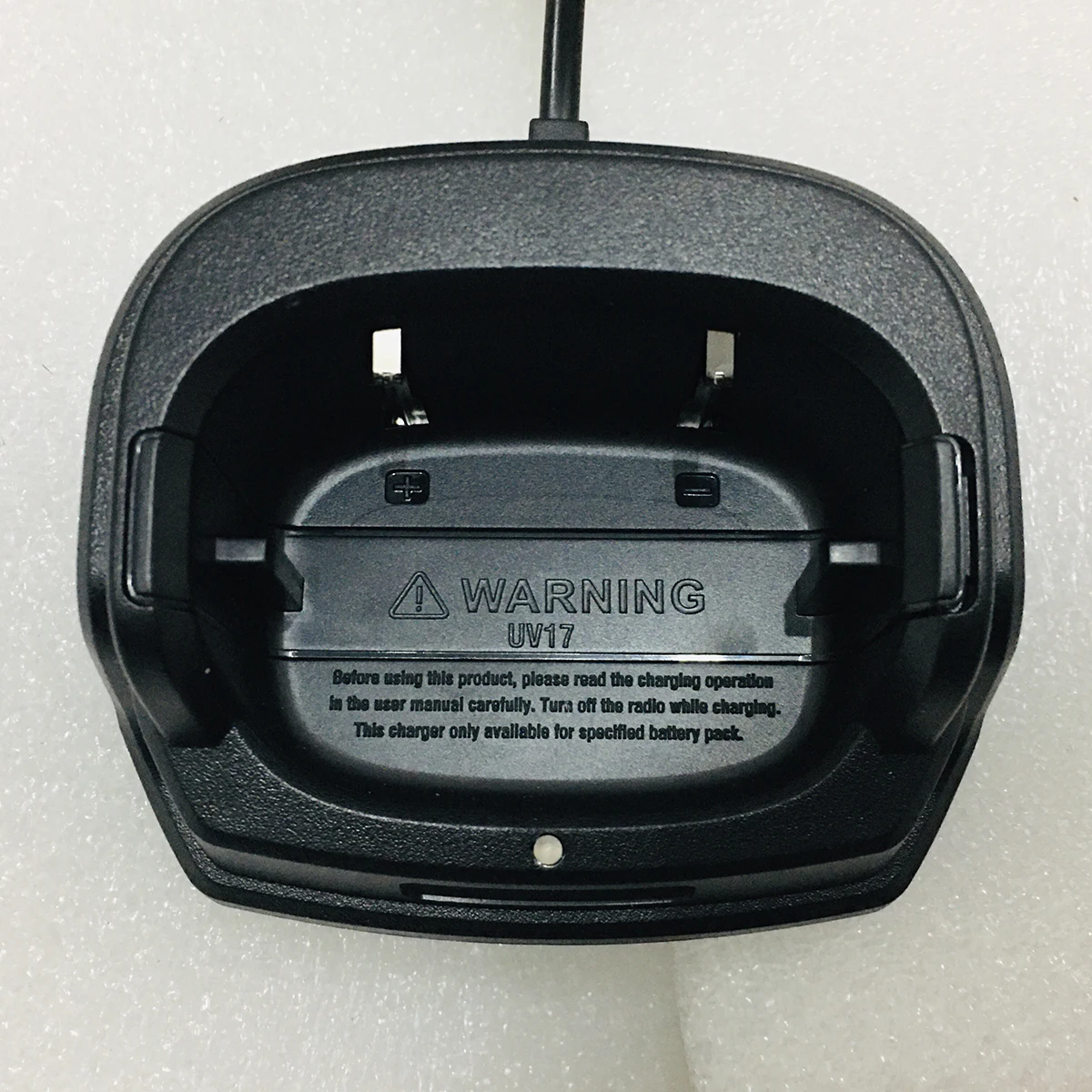 Pengisi Daya Baterai Radio Pengisi Daya Cerdas Desktop Adaptor AC untuk Baofeng Uv-17 Walkie Talkie