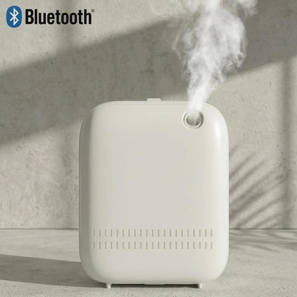 Smart Bluetooth Waterless Essential Oil Diffuser 150ml Wall-Mounted Aroma Scent Machine for Home Hotel Commercial Type-C