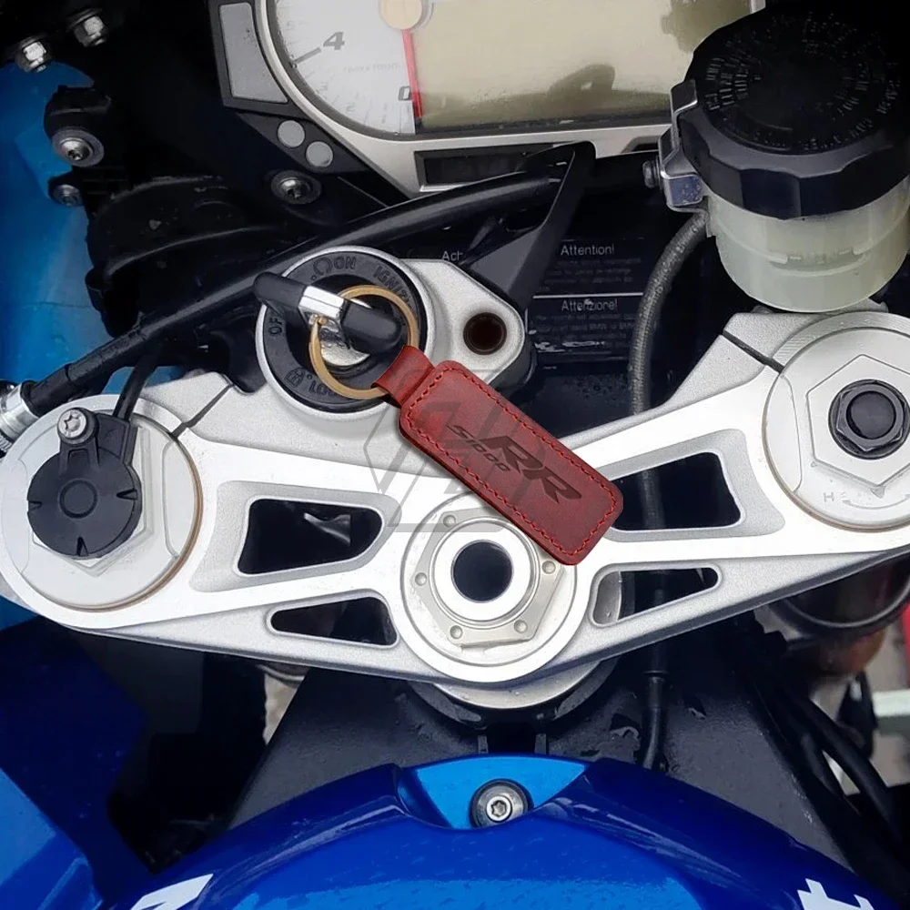 Porte-clés en cuir de vache pour moto BMW S1000RR S1000 RR