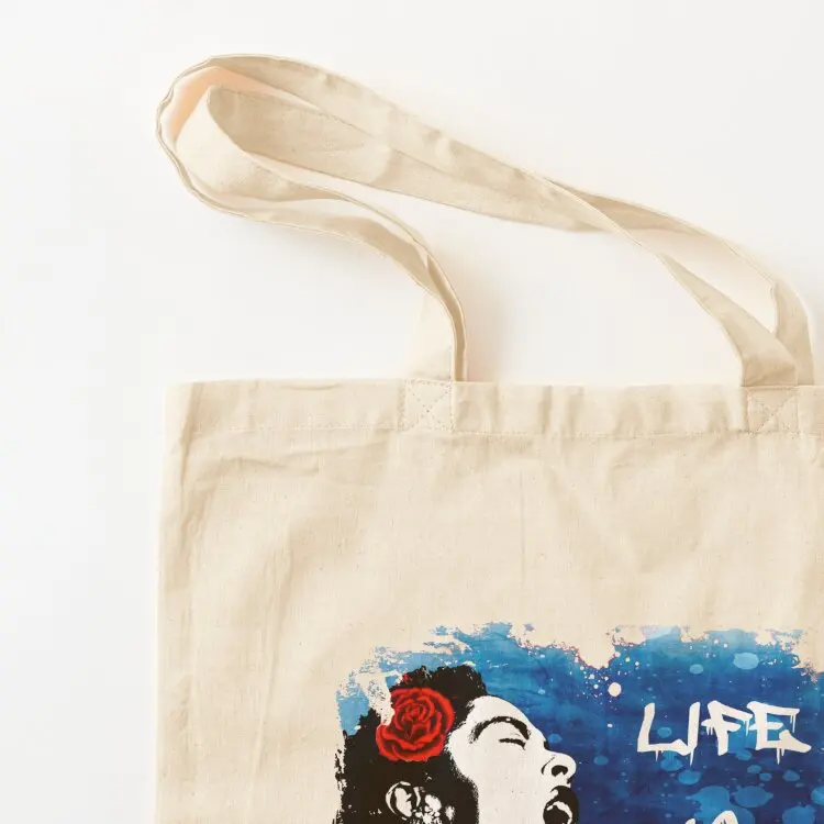Banksy Life is Beautiful Tote Bag حقيبة تسوق بشعار Lady bags حقيبة تسوق محمولة رائعة
