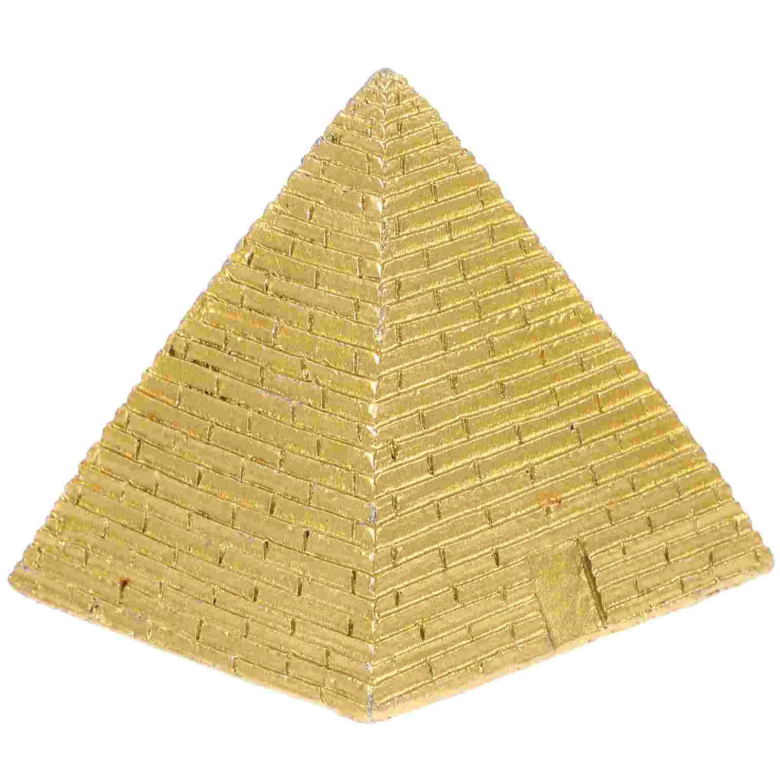 

Pyramid Toys Housewarming Gift Desktop Decoration Model Wicker Storage Basket Simulation Mini Ornaments Simulated Resin Statue