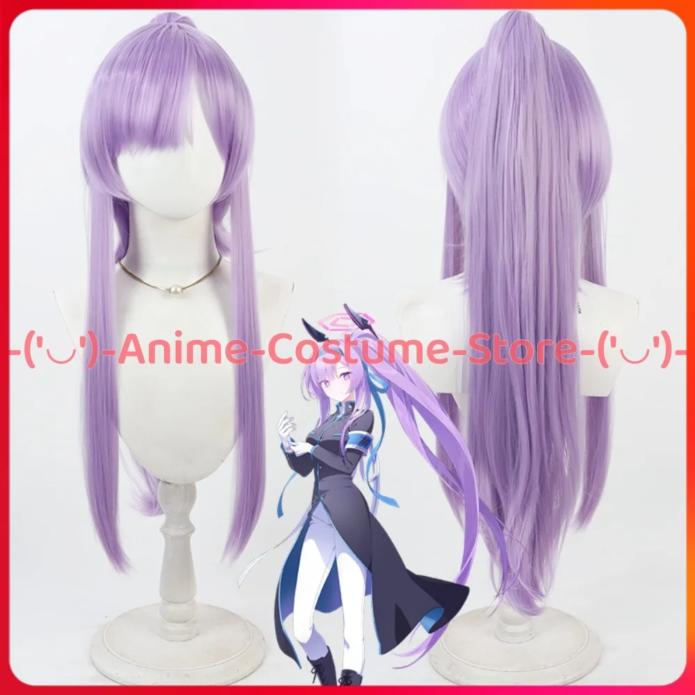 

Синий архив Shiraishi Eiha, парик для косплея, хвост, аниме, игровой персонаж, Хэллоуин, карнавальный костюм для вечеринки, парики, термостойкие волосы