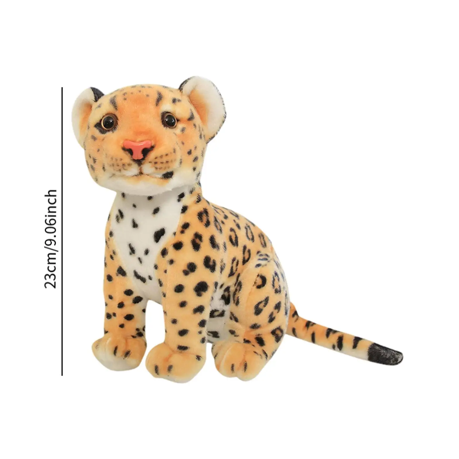 

Plush Leopard Toy Realistic Soft Room Decor Cute Party Creative Decorative Birthday Gifts Simulation Ornament Plush Doll