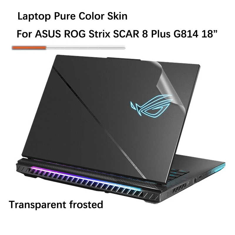 Leather Skin Laptop Stickers for ASUS ROG Strix SCAR 8 Plus G814 G814JVR 18\