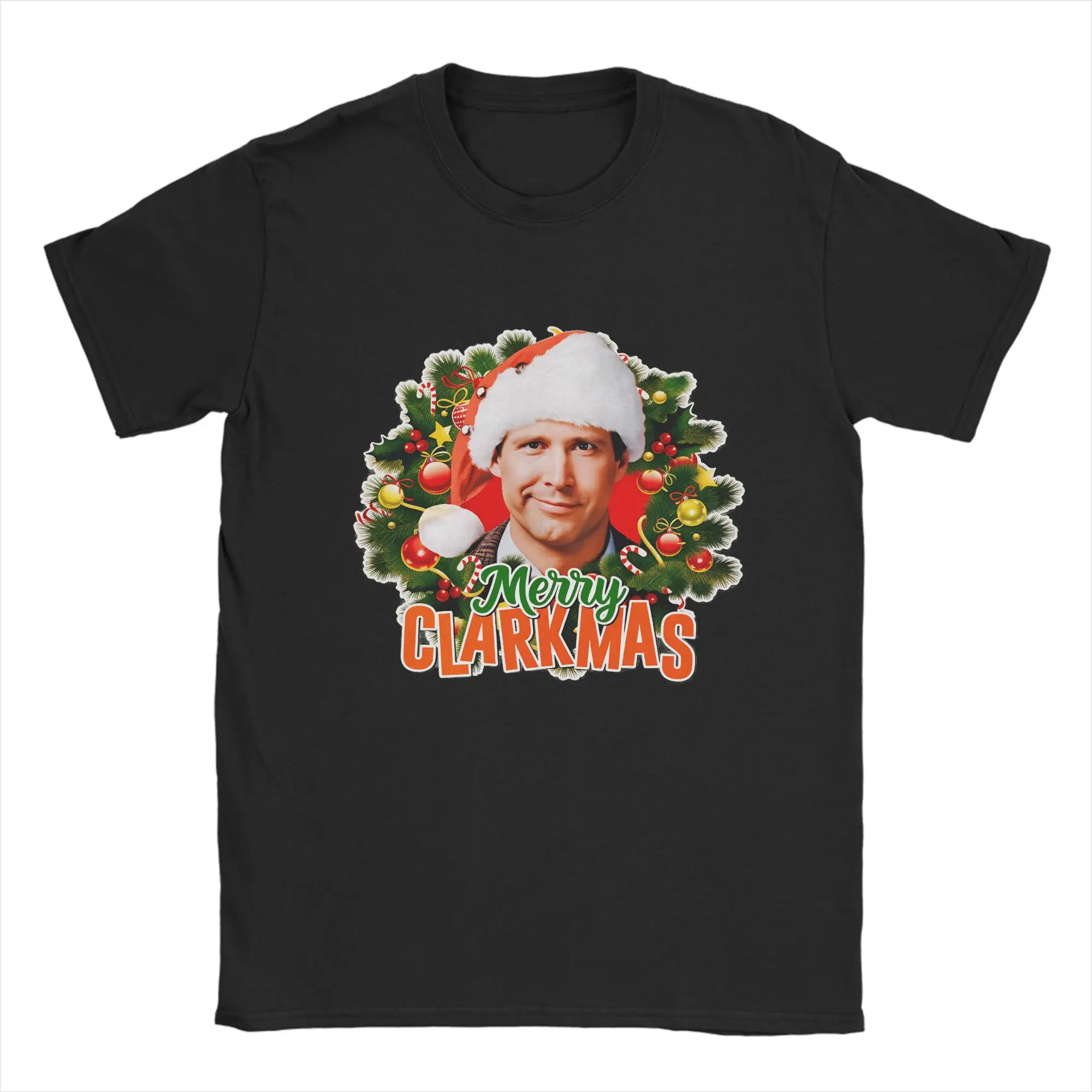 Clark Griswold Merry Christmas T Shirt Beach Cotton T-Shirts For Mens Fashion Print Tee Shirt Short Sleeve Street Style Clothing