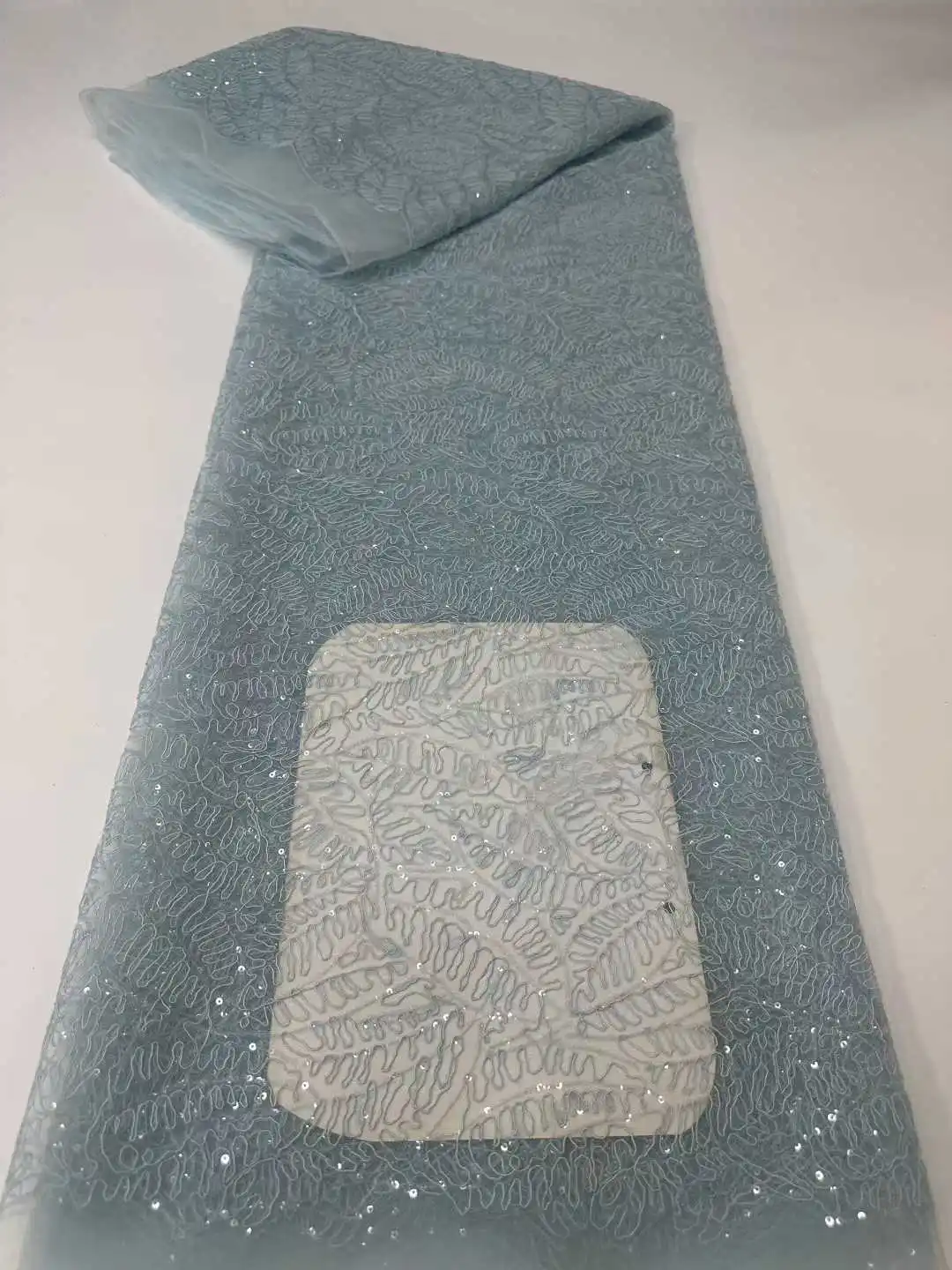 Kain Tulle Lace 2025 dengan Manik-manik Payet, Laris Manis, Baru, Afrika Nigeria Prancis untuk Gaun Pesta Pernikahan Mewah, Jahitan Pengantin