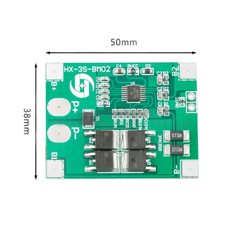 3 series of 9.6V/10.8V lithium iron phosphate protection board 14A sprayer available 11.1V lithium battery protection module