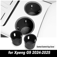 Car Central Storage Box for Xpeng G9 2022-2025 Cup Holder Dashboard Tray Organizer Tidying Black Interior Car Accessories TPE