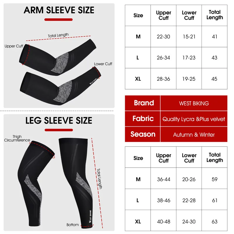 WEST BIKING Bicycle Leg Warmers Men Women Road MTB Men Women Cycling Running Basketball Leggings Sports Compression Leg Sleeves