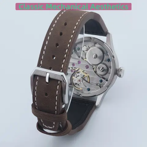 Corgeut 럭셔리 사파이어 글라스 42mm 다이얼 St3600 또는 ETA6497 핸드 와인딩 무브먼트 316L 스틸 케이스 남성용 시계 30M 방수